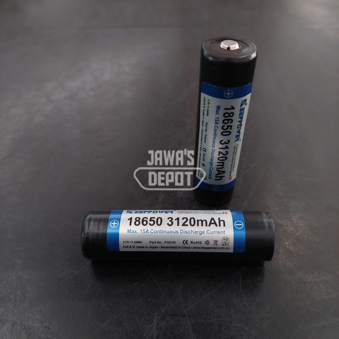 Battery Li-Ion Keeppower 18650 3120 mAh P1831R