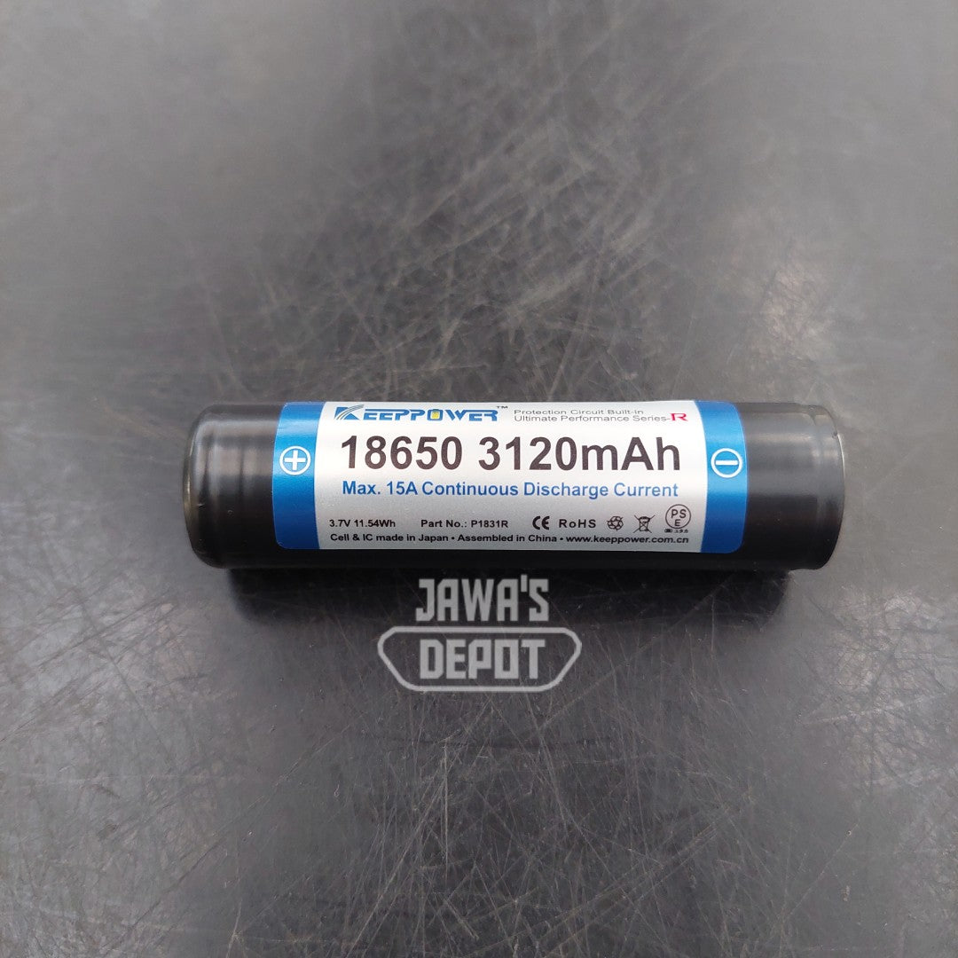 Battery Li-Ion Keeppower 18650 3120 mAh P1831R