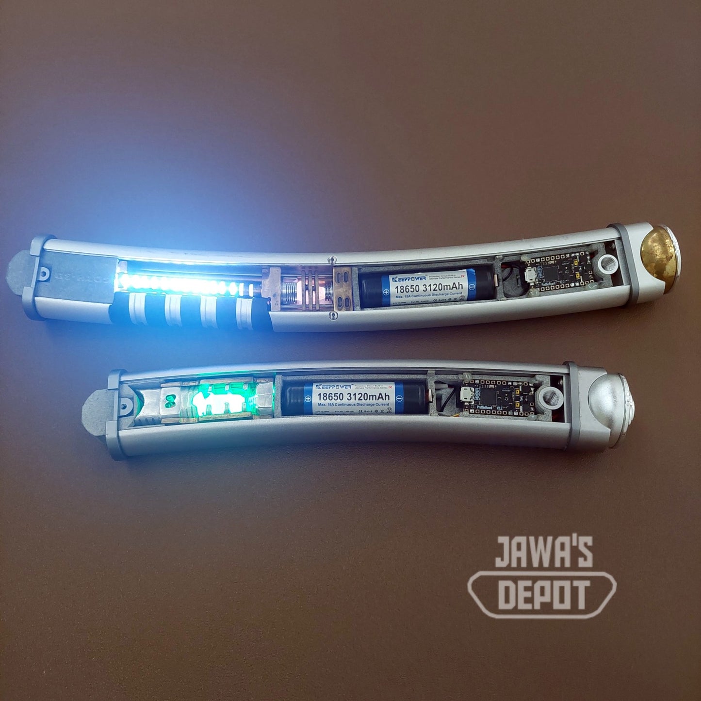 Thrawn Hunters Ahsoka with custom metal crystal chambers (KR Sabers)