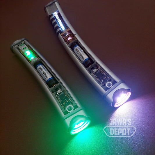 Thrawn Hunters Ahsoka with custom metal crystal chambers (KR Sabers)