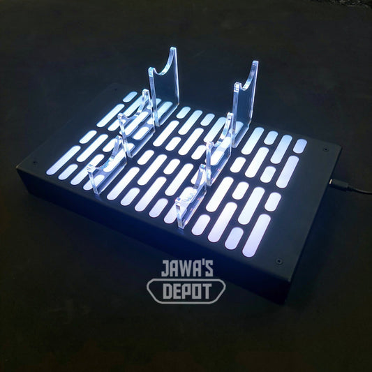 Triple Saber Display Stand With Base Lighting
